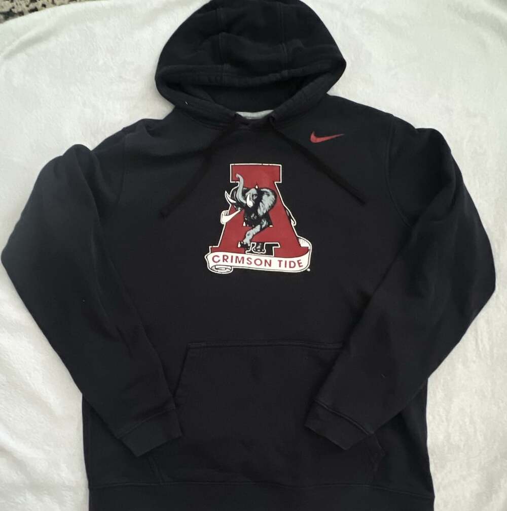 Nike Alabama Crimson Tide Legacy Logo Club Fleece Pullover Hoodie